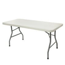 Hampden Furnishings Baldwin Collection 30" x 60" Plastic/Steel Folding Table, Grey