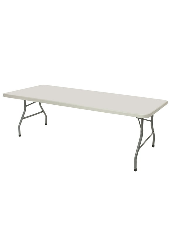 Hampden Furnishings Baldwin Collection 30" x 96" Folding Table, Plastic/ Steel, Grey