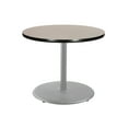 thumbnail image 1 of Hampden Furnishings Bennet Collection Steel Frame 36" Round Top, Round Base, 30" Height, Cafe Table Grey Frame/Grey Nebula Top, 1 of 5