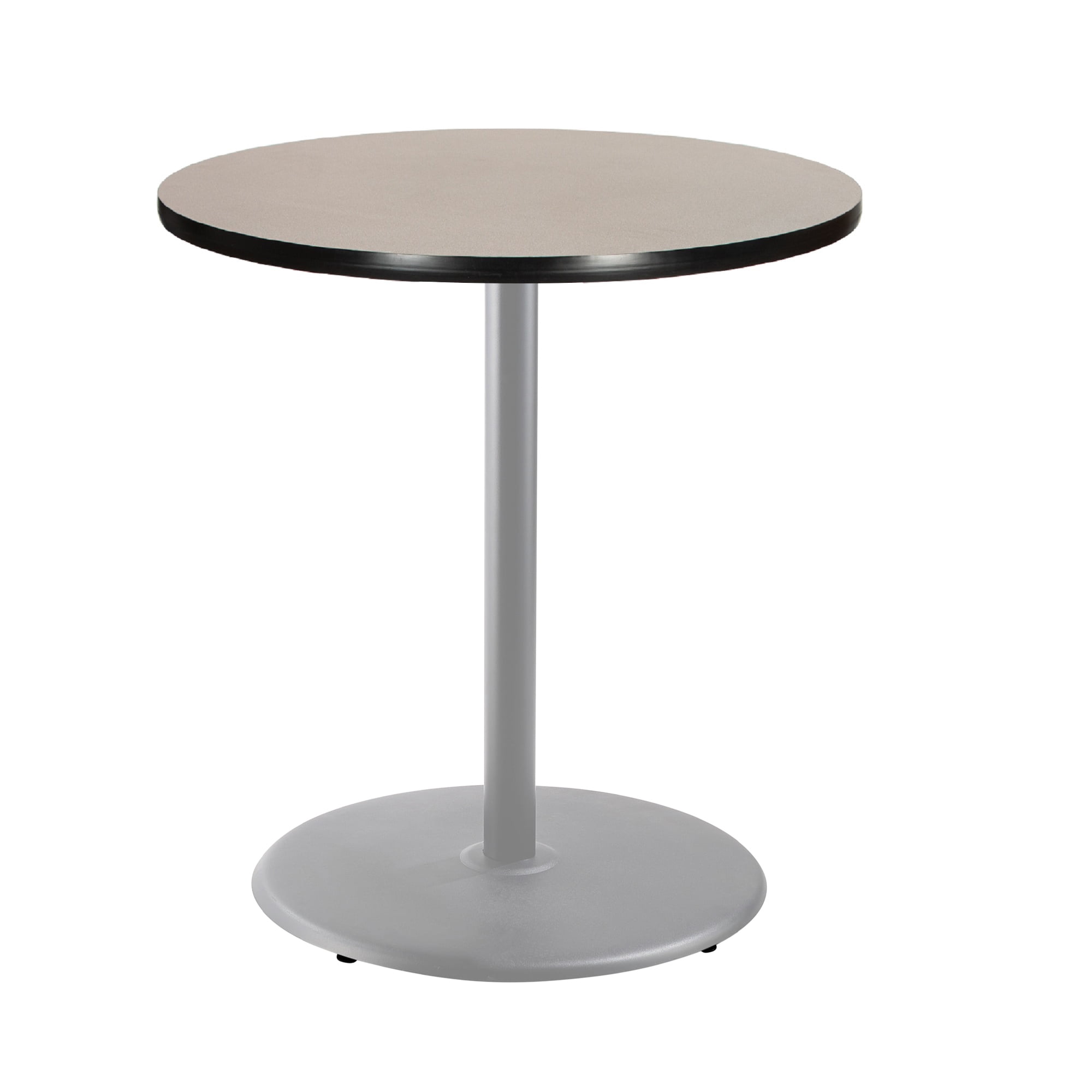 Hampden Furnishings Bennet Collection Round Grey Cafe Table, 42" Height, 36" Top