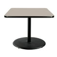 thumbnail image 1 of Hampden Furnishings Bennet Collection Steel Frame 36" Square Top, Round Base, 42" Height, Cafe Table, Black Frame/Grey Nebula Top, 1 of 5