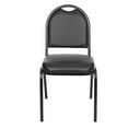 thumbnail image 1 of Hampden Furnishings Celia Collection Vinyl Banquet Chair, Black, Pack of 2, 1 of 4