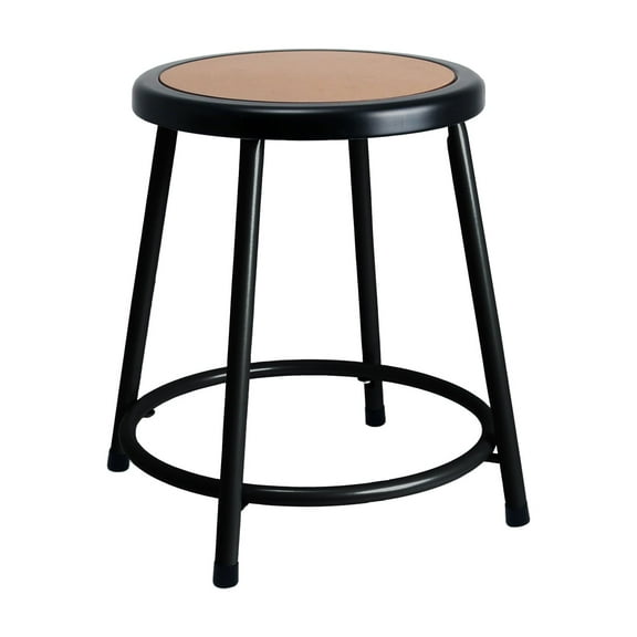 Hampden Furnishings Felix Collection 18-Inch Steel Stool, Black, AssemblyReady