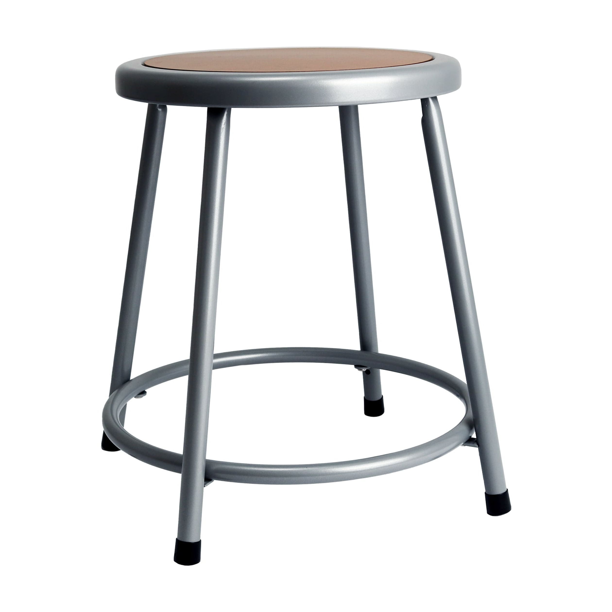 Felix 18" Gray Metal Backless Stool