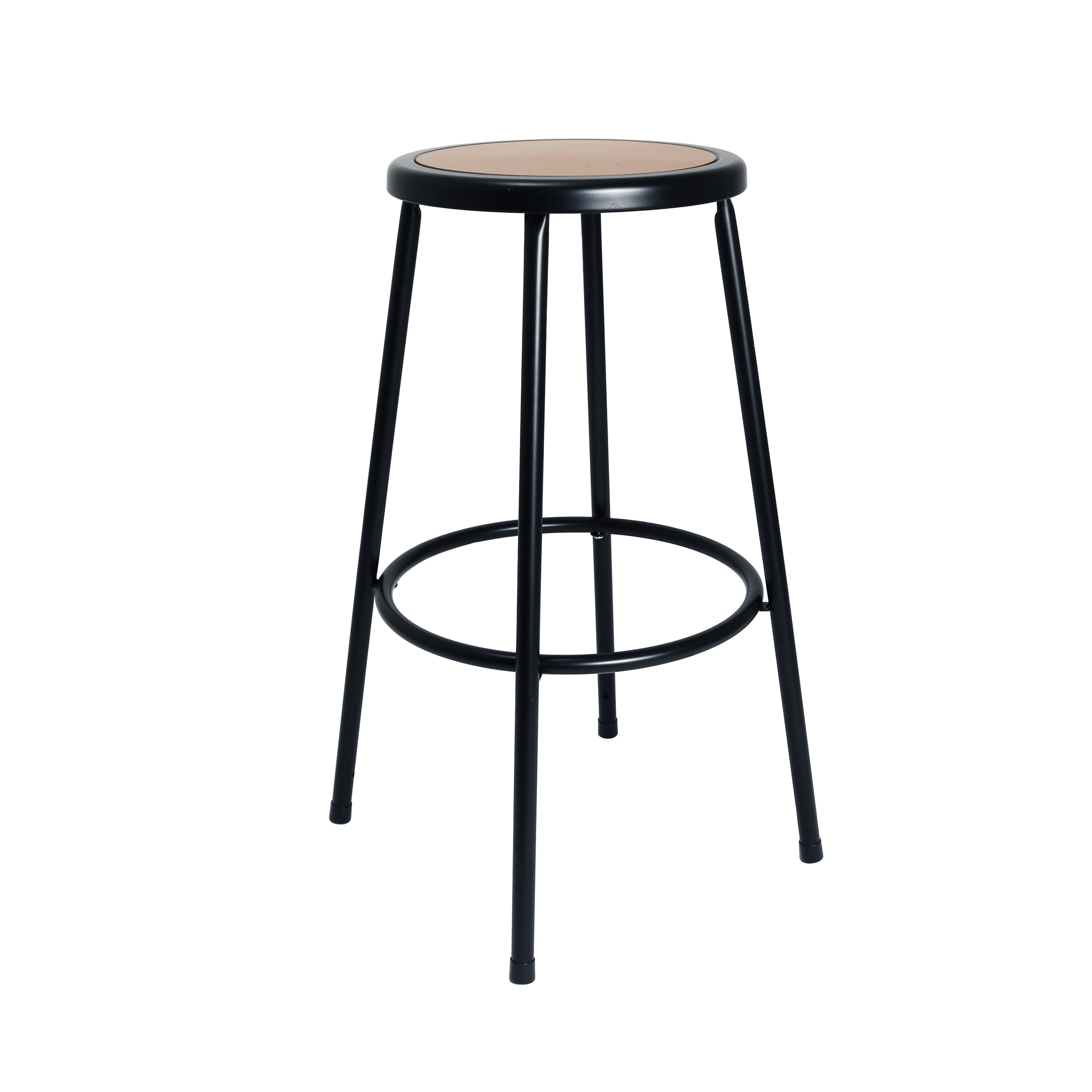 Hampden Furnishings Felix Collection 30-inch Steel Stool, Black, Easy Assembly