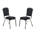 thumbnail image 1 of Hampden Furnishings Lila Collection Fabric Banquet Chair, Diamond Navy, Pack of 2, 1 of 9