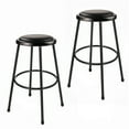 thumbnail image 1 of Hampden Furnishings Otto Collection Heavy Duty, 30" Vinyl Padded Stool, Black, Pack of 2, 1 of 7