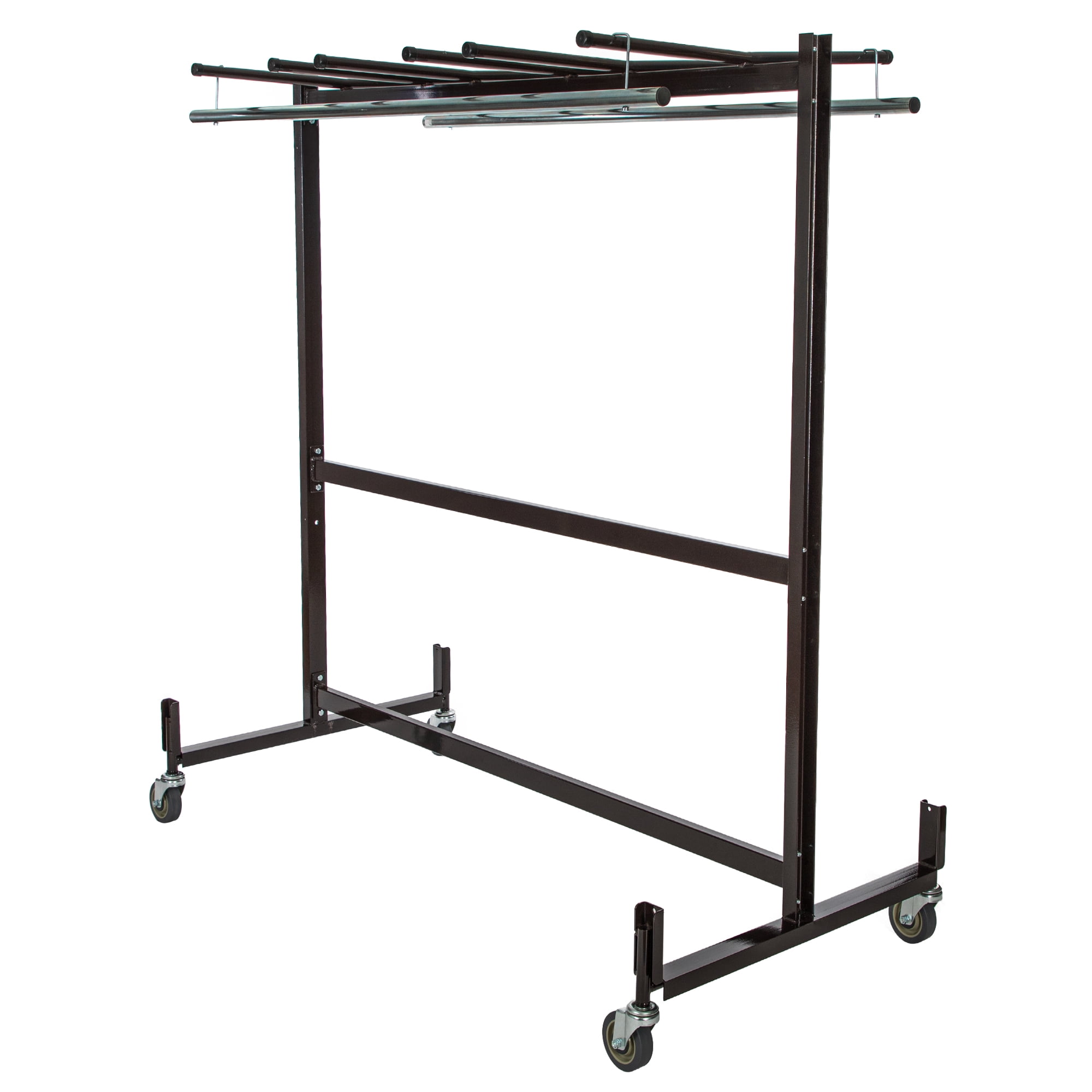 Hampden Furnishings Preston Table, Chair & Coat Rack Storage Cart with Checkerette Bars