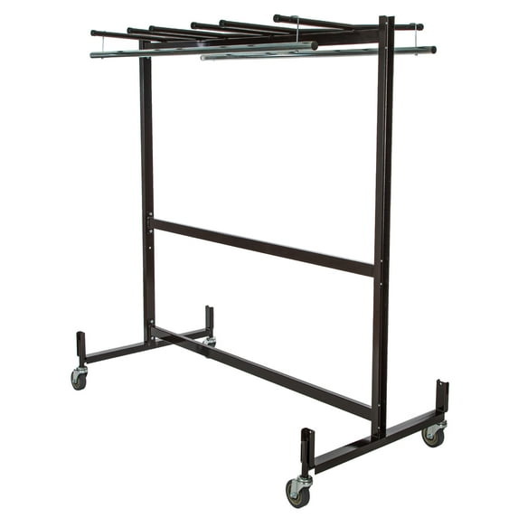 Hampden Furnishings Preston Table, Chair & Coat Rack Storage Cart with Checkerette Bars