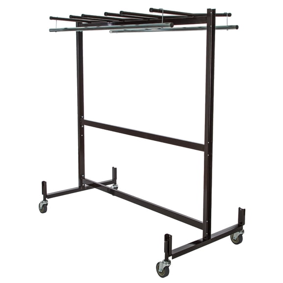 Hampden Furnishings Preston Table, Chair & Coat Rack Storage Cart with Checkerette Bars