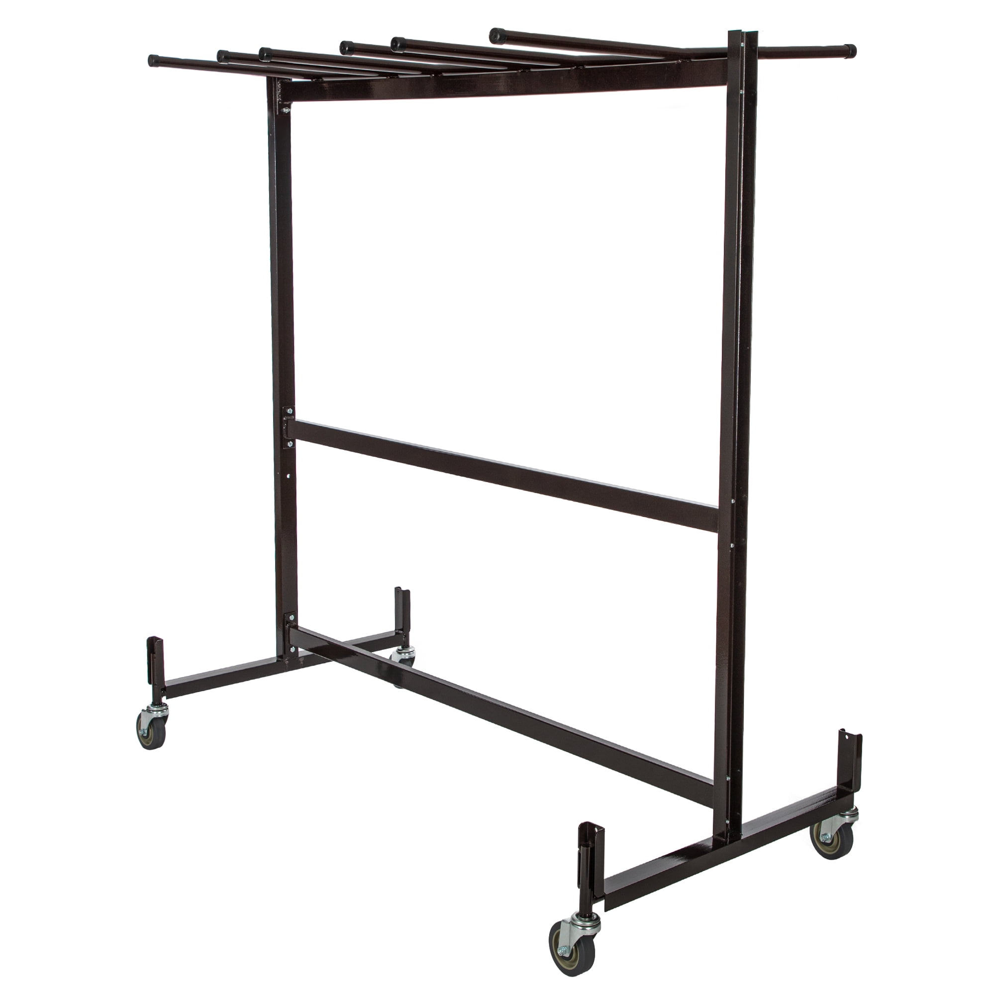 Hampden Furnishings Preston Table & Chair Storage Cart, Brown Steel