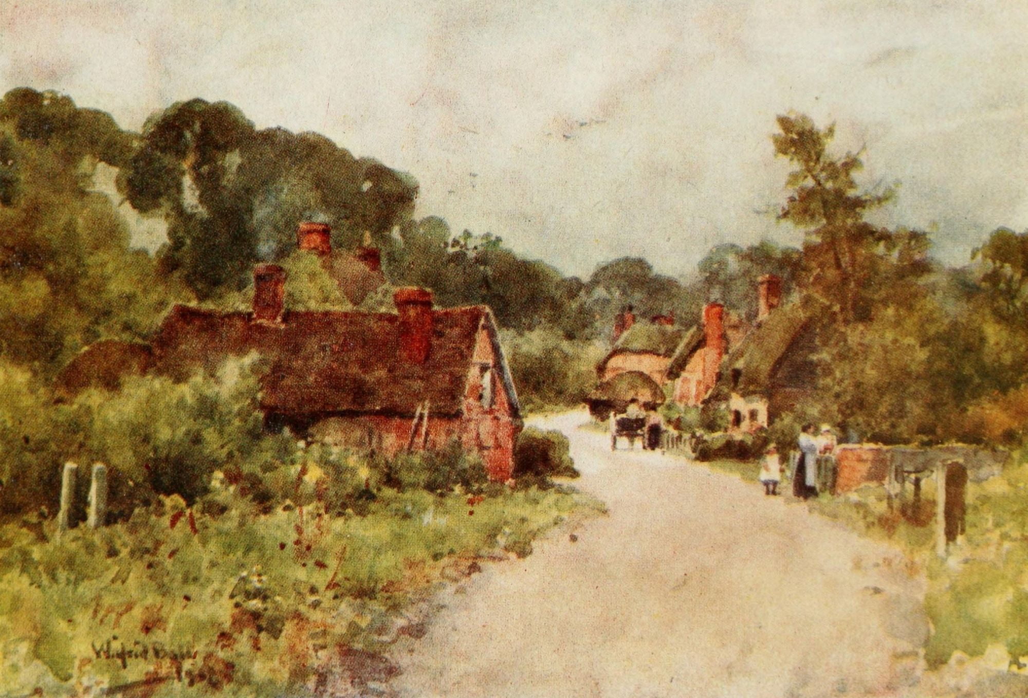 Hampshire 1913 Chilbolton Test Valley Canvas Art - Wilfrid Ball (24 x 36)