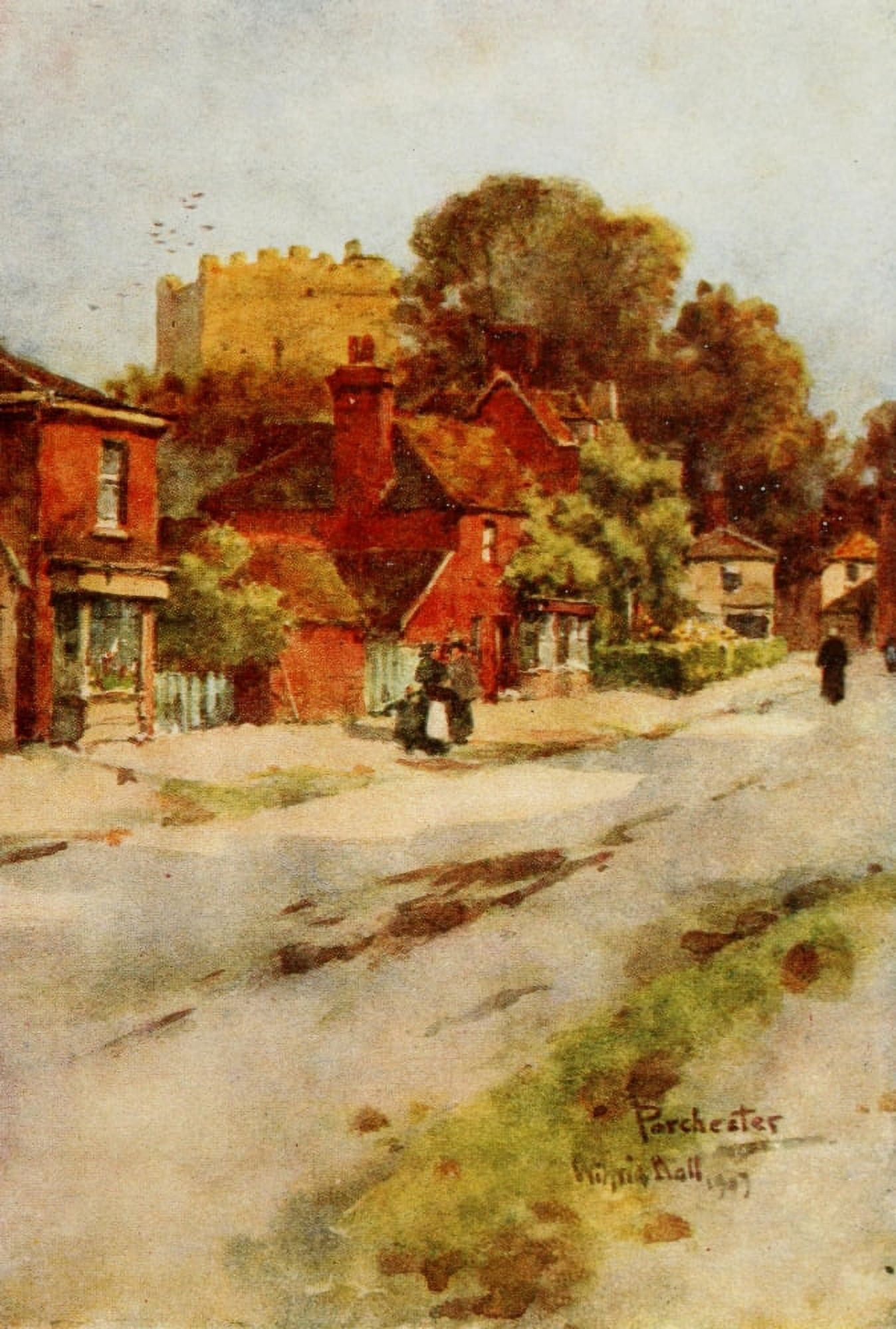 Hampshire 1913 Portchester Canvas Art - Wilfrid Ball (18 x 24)