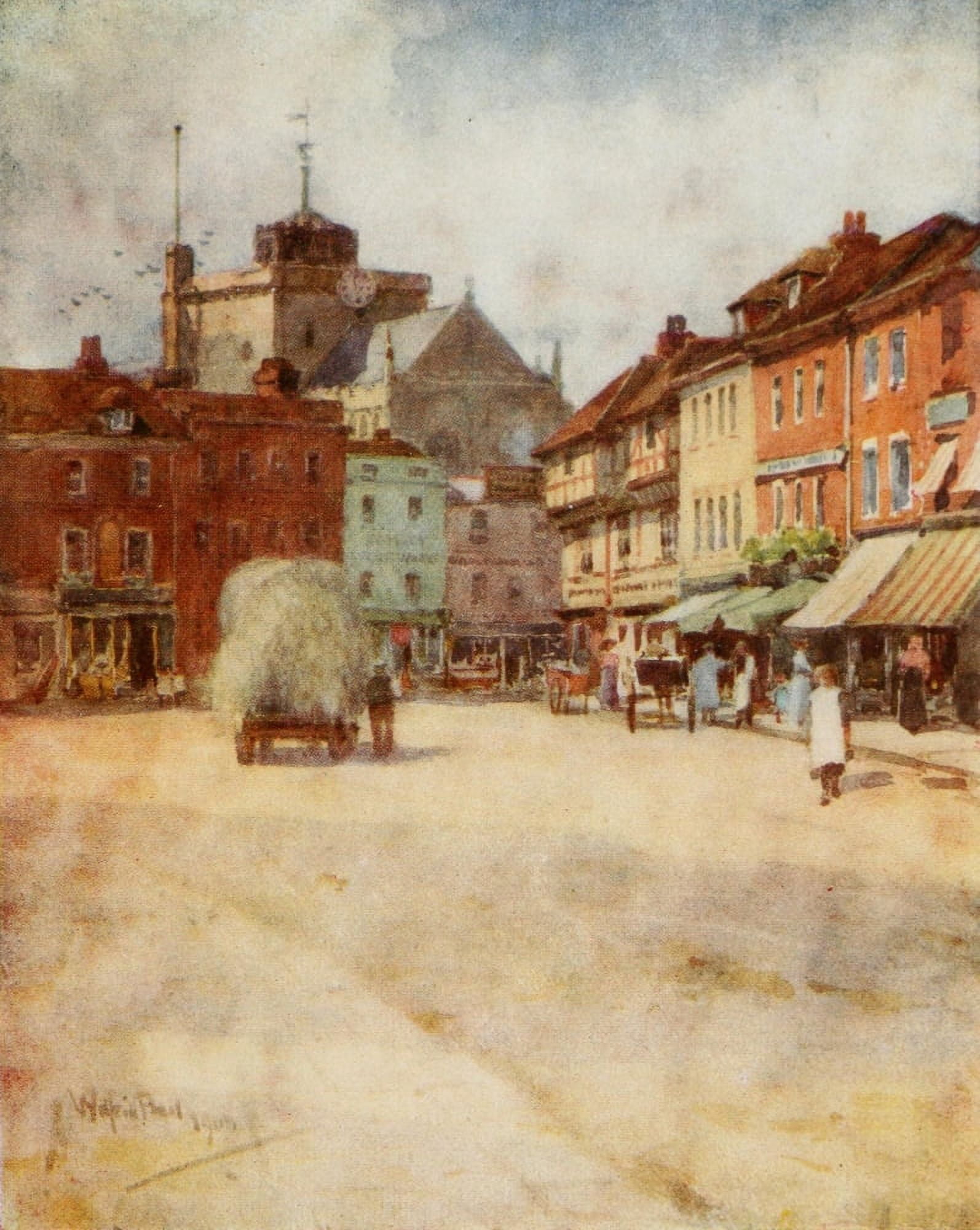 Hampshire 1913 Romsey Canvas Art - Wilfrid Ball (18 x 24)