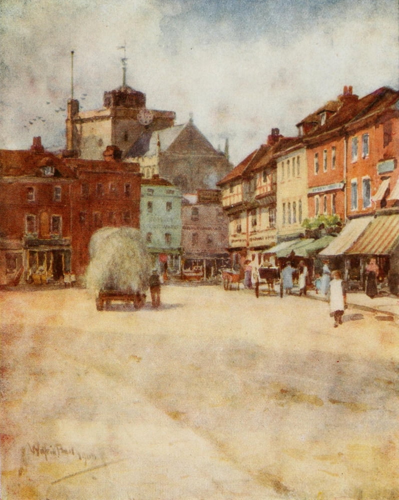 Hampshire 1913 Romsey Canvas Art - Wilfrid Ball (24 x 36)