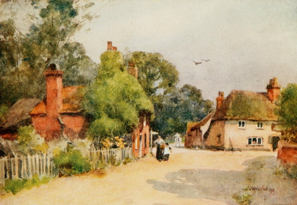 Hampshire 1913 Sopley Canvas Art - Wilfrid Ball (18 x 24)