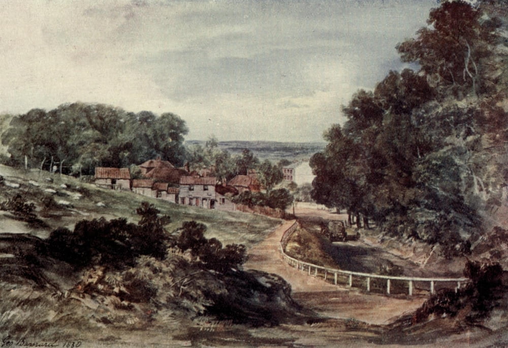 Hampstead 1912 North end 1830 Canvas Art - George Barnard (18 x 24)