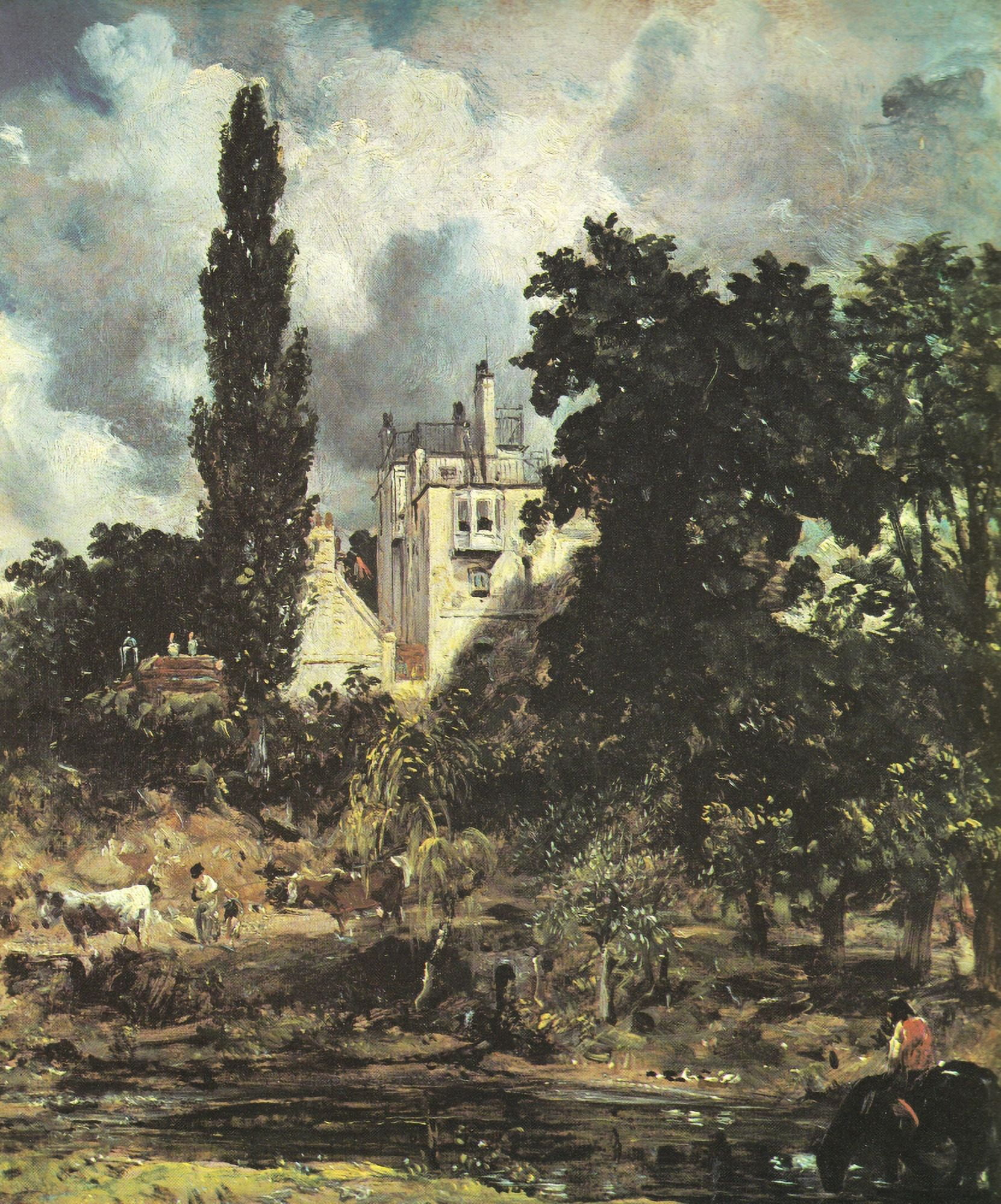 Hampstead 1912 The Grove Hampstead Canvas Art - John Constable (24 x 36)