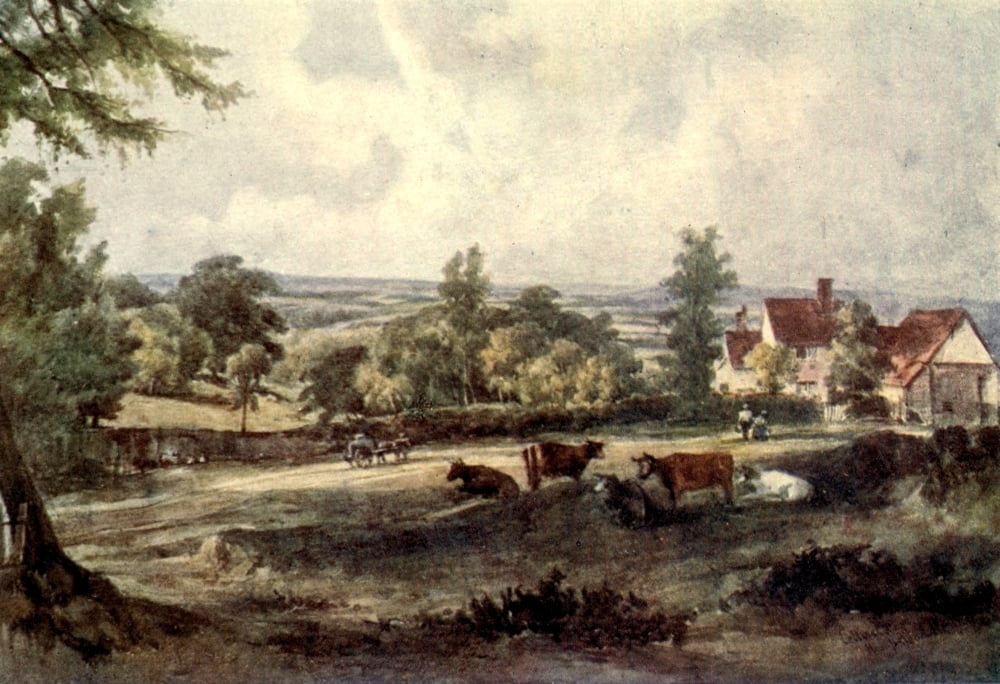 Hampstead 1912 Wyldes Canvas Art - George Barnard (24 x 36)
