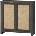 thumbnail image 1 of Hampstead Storage Sideboard Cabinet with Rattan Doors and Adjustable Shelves, Buffet Kitchen Cabinet Cupboard Console for Living Room, 1 of 8