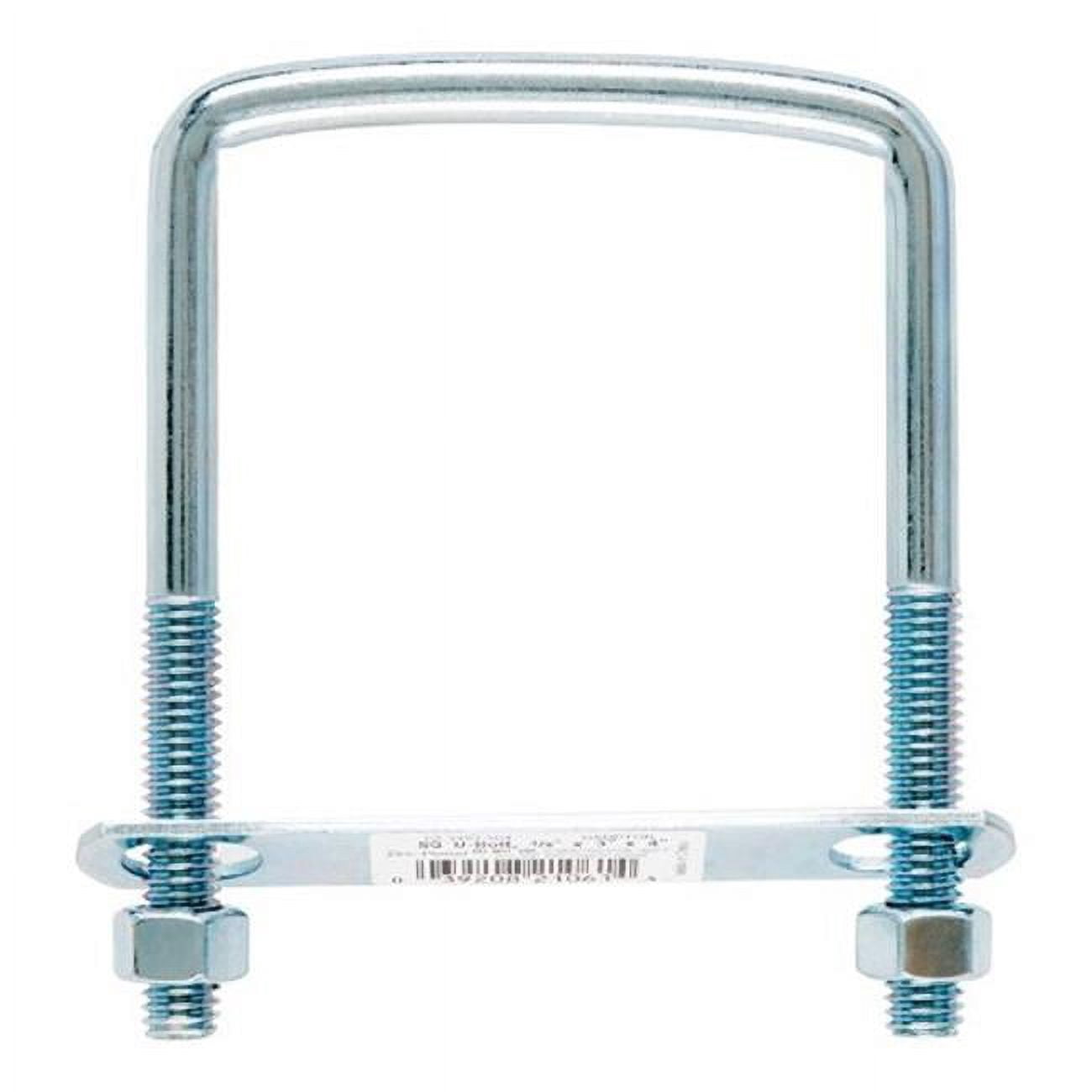 Hampton 02-3452-504 Square Bend U-Bolt Zince  0.375 x 3 x 4 in. - pack of 10