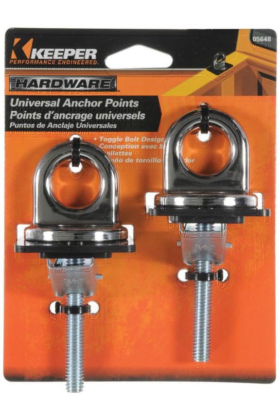 Hampton 05648/05649 Premium Universal Anchor Point, Steel, Chrome Plated