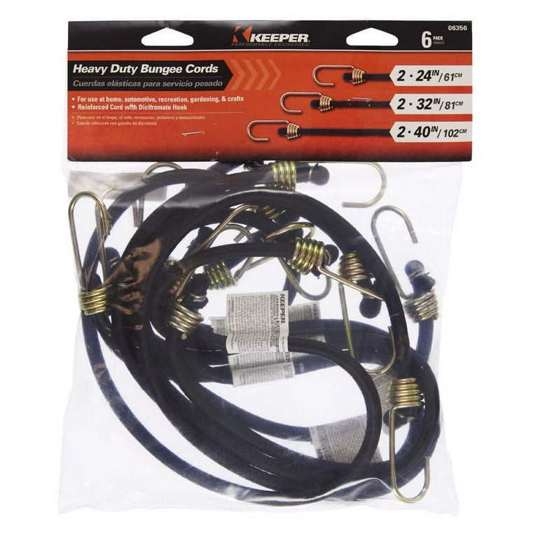 40 in. Heavy Duty Bungee Cord with Dichromate Hook (1-Pack) 40 in. Heavy Duty Bungee Cord with Dichromate Hook (1-Pack)