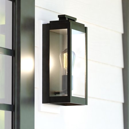 Vaxcel - Hampton - 1 Light Outdoor Wall Mount In Contemporary Style-13 Inches