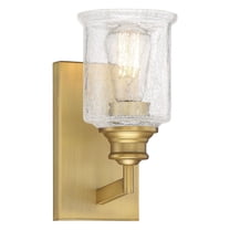 Hampton 1-Light Wall Sconce in Warm Brass