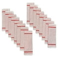 thumbnail image 1 of Hampton 16-Piece Check Dishcloth Set in Red, 1 of 3