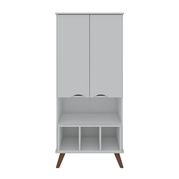 Hampton 26.77 Display Cabinet 6 Shelves and Solid Wood Legs