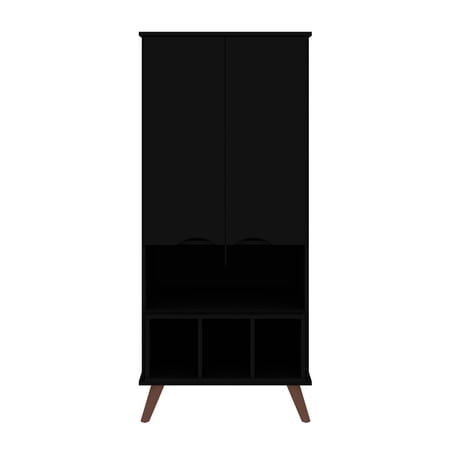 Hampton 26.77 Display Cabinet 6 Shelves and Solid Wood Legs