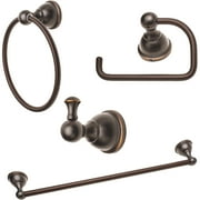 Hampton 4-Piece Bath Accessory Kit, Tuscan Bronze