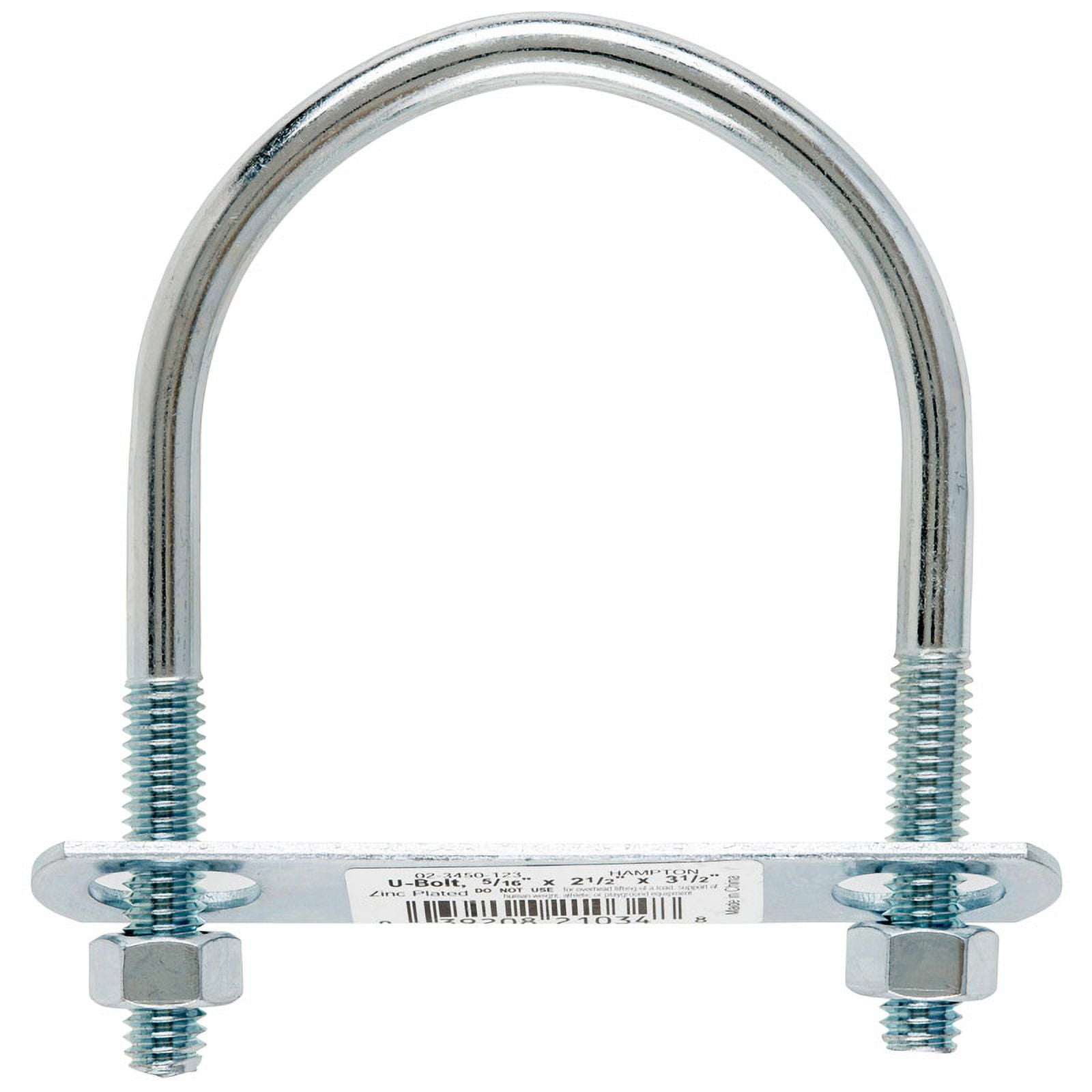 BOLT U 5/16"X2.5"X3.5"