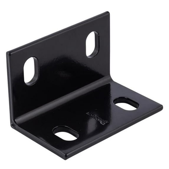 Hampton 5038541 4.62 x 3 x 0.25 in. Steel Inside & Outside Brace, Black