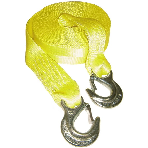 Hampton 89815-10A Lightweight Emergency Tow Strap, 12000 lb 15 ft L x 2 in W per 5 EA