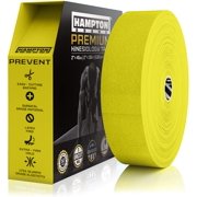 Hampton Adams | As Seen on Shark Tank | Elastic Kinesiology Tape Bulk Roll | 135ft Uncut | Supports & Protects Muscle Wrist Knee Shoulder Back Plantar Fasciitis | Waterproof Hypoallergenic Yellow