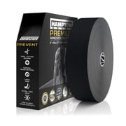 Hampton Adams | As Seen on Shark Tank | Elastic Kinesiology Tape Bulk Roll | 135ft Uncut | Supports & Protects Muscle Wrist Knee Shoulder Back Plantar Fasciitis | Waterproof Hypoallergenic Black
