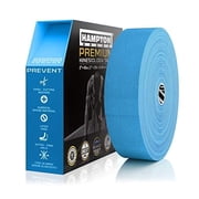 Hampton Adams | As Seen on Shark Tank | Elastic Kinesiology Tape Bulk Roll | 135ft Uncut | Supports & Protects Muscle Wrist Knee Shoulder Back Plantar Fasciitis | Waterproof Hypoallergenic Blue