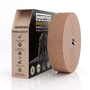 Hampton Adams | As Seen on Shark Tank | Elastic Kinesiology Tape Bulk Roll | 135ft Uncut | Supports & Protects Muscle Wrist Knee Shoulder Back Plantar Fasciitis | Waterproof Hypoallergenic Beige