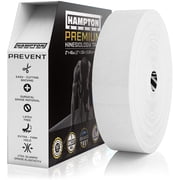 Hampton Adams | As Seen on Shark Tank | Elastic Kinesiology Tape Bulk Roll | 135ft Uncut | Supports & Protects Muscle Wrist Knee Shoulder Back Plantar Fasciitis | Waterproof Hypoallergenic White