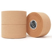 Hampton Adams | As Seen on Shark Tank | Original Athletic Sports Tape 3-Pack | 45ft Rolls | Very Strong Easy Tear NO Sticky Residue | Best Tape for Athlete & Trainers | Fingers Ankles Wrist Beige