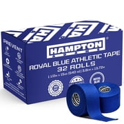 Hampton Adams | As Seen on Shark Tank | Original Bulk Athletic Tape 32-Pack | 45 ft Rolls | NO Sticky Residue & Easy to Tear | Perfect for Sports Athletes, Trainers & First Aid Wrap Royal Blue