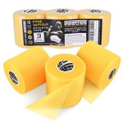 Hampton Adams | As Seen on Shark Tank | Original Pre Wrap 3-Pack | Athletic Foam Underwrap Latex Free No Glue | Sports Training Wrap for Wrist Ankle Hair Headbands Gold