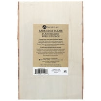 Hampton Art Basswood Rectangle W/Bark Sm (LY)