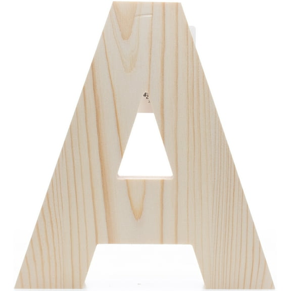 Hampton Art Chunky Wood Letter 8"-A
