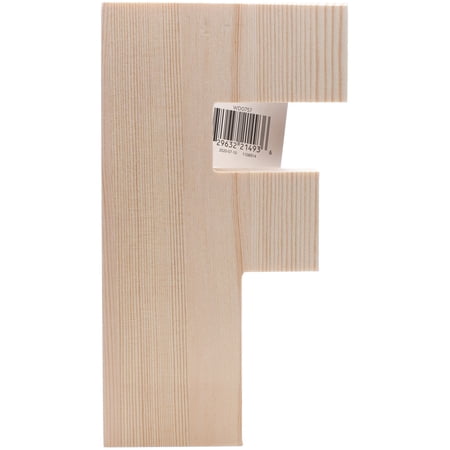 Hampton Art Chunky Wood Letter 8"-F