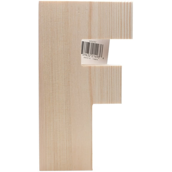 Hampton Art Chunky Wood Letter 8"-F