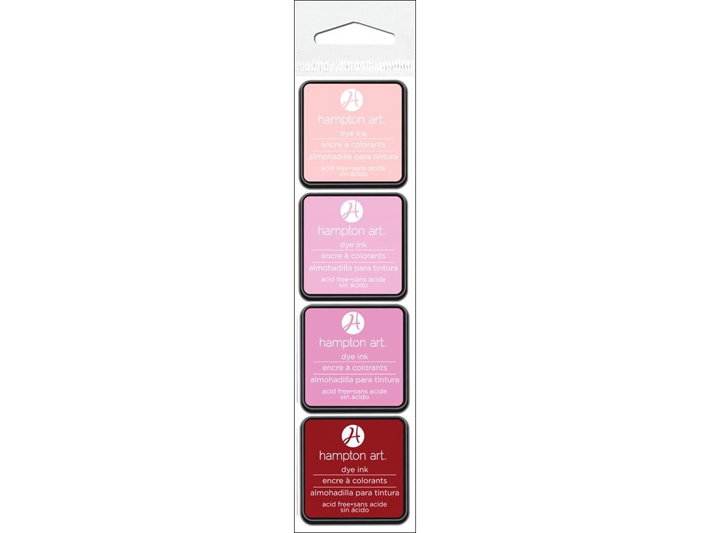Hampton Art Ink Pads 4pk Passion Pink