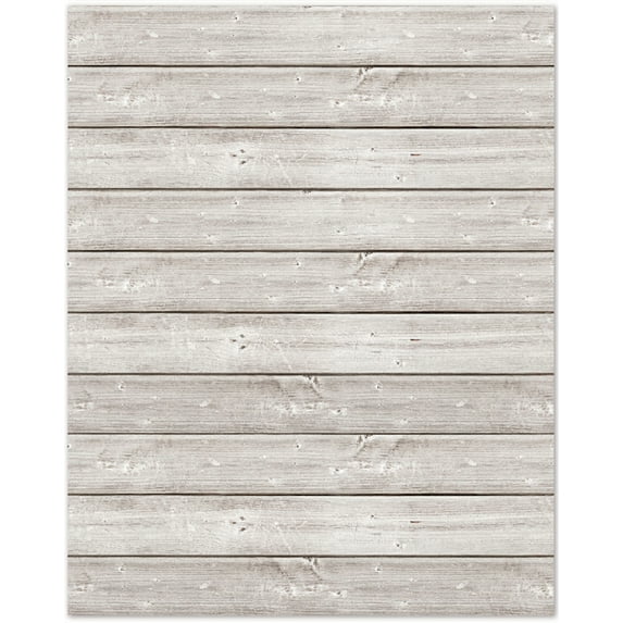 Hampton Art Mix the Media White Wood Plank Size 16X20